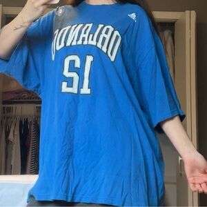 adidas blue and white orlando howard t shirt
